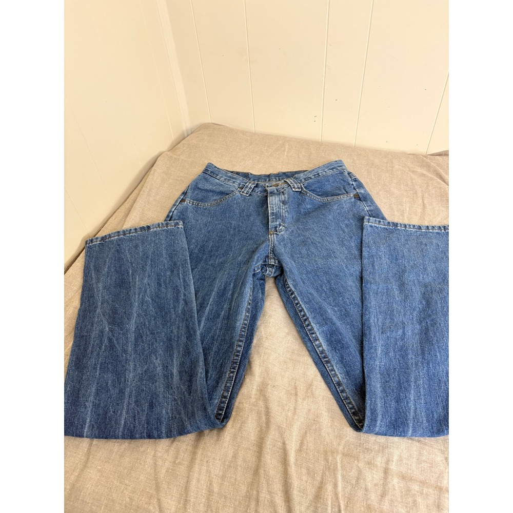 Vintage Riders by Lee High Rise Straight Leg Blue Denim Jeans 6M